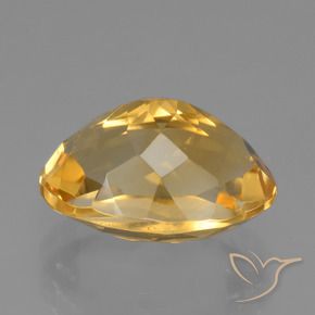 Citrino Arancio Dorato Profondo naturale da 4.10 ct, Ovale, VVS