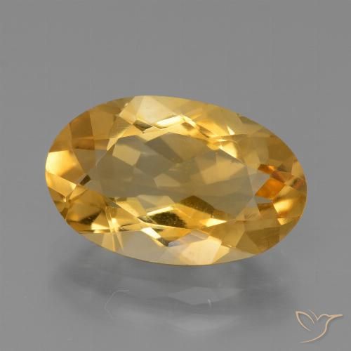 3.91ct Naturale Dorato medio-scuro Citrino, Ovale, VS