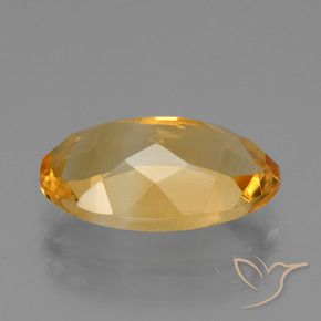 Citrino Dorato medio-scuro naturale da 3.91 ct, Ovale, VS