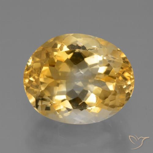 3.90ct Naturale Dorato Citrino, Ovale, VVS-VS