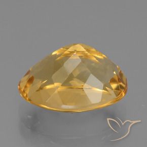 Citrino Dorato medio-scuro naturale da 3.87 ct, Ovale, VVS