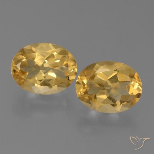 4.14ctw Naturale Arancio dorato Citrino, Ovale, VVS-VS