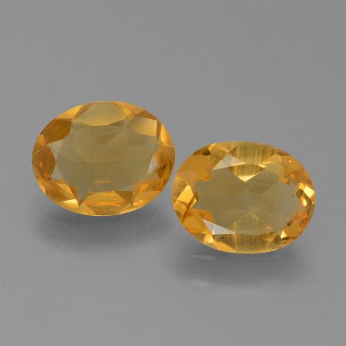 Citrino naturale dorato da 4,75 ct, taglio ovale, VS