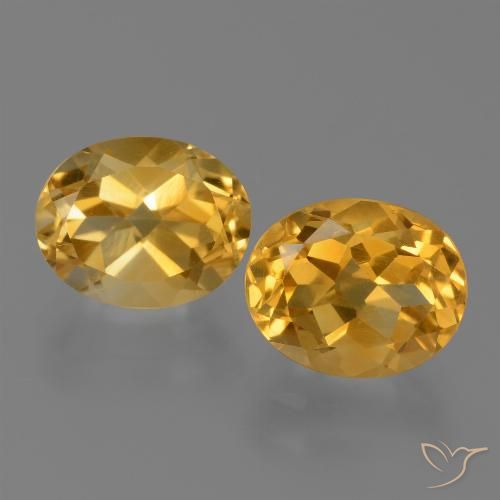 Gemme di Citrino Arancio-Oro naturale da 4.96 ct, Ovale, VVS-VS