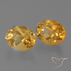Gemme di Citrino Arancio-Oro naturale da 4.96 ct, Ovale, VVS-VS