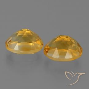 Gemme di Citrino Arancio-Oro naturale da 4.96 ct, Ovale, VVS-VS