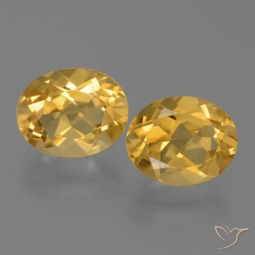 Citrino naturale dorato da 5,25 ct, taglio ovale, VVS