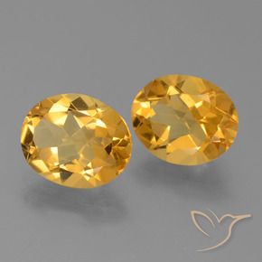 Gemme di Citrino Arancio Dorato Profondo naturale da 4.68 ct, Ovale, VVS-VS