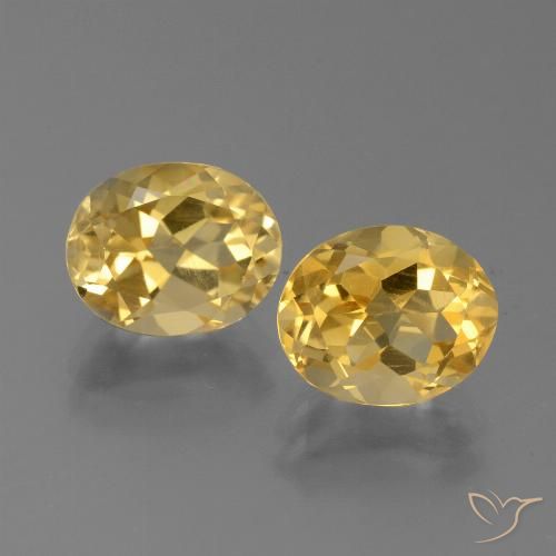 5.09ctw Naturale Oro medio Citrino, Ovale, VVS