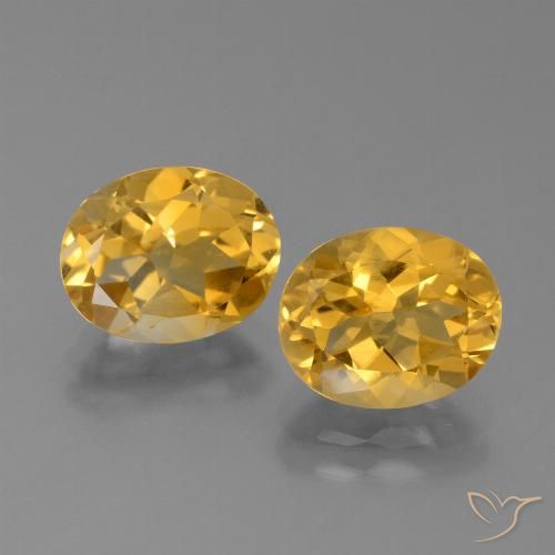 4.73ctw Naturale Dorato scuro Citrino, Ovale, VVS-VS