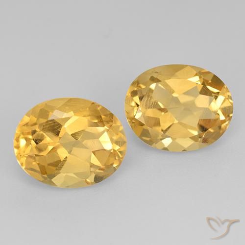 5.11ctw Naturale Oro Citrino, Ovale, VVS-VS