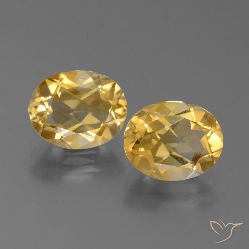 4.46ctw Naturale Arancio dorato Citrino, Ovale, VVS-VS