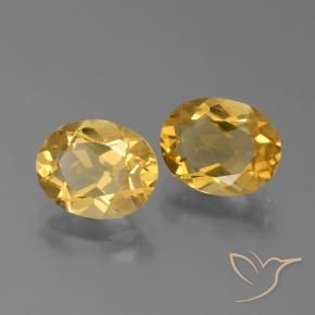 Gemme di Citrino Arancio dorato naturale da 4.20 ct, Ovale, VVS-VS