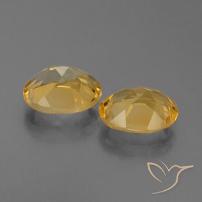 Gemme di Citrino Dorato medio-scuro naturale da 4.34 ct, Ovale, VVS-VS