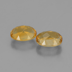 Citrino naturale dorato da 2,33 ct, taglio ovale, VVS