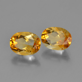 Gemme di Citrino Arancio intenso-OroG naturale da 2.36 ct, Taglio ovale, VVS
