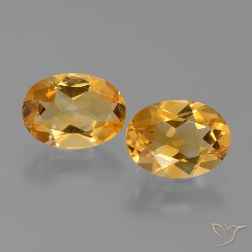 Gemme di Citrino Arancio intenso-OroG naturale da 1.93 ct, Taglio ovale, VVS