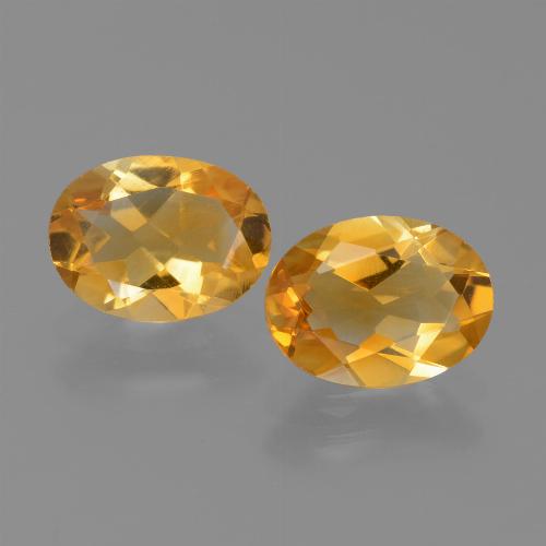 Gemme di Citrino Arancio intenso-OroG naturale da 1.99 ct, Taglio ovale, VVS-VS