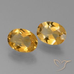 Gemme di Citrino Dorato scuro naturale da 2.15 ct, Ovale, VVS-VS