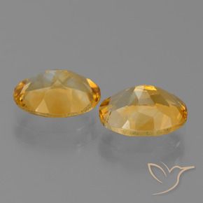 Gemme di Citrino Dorato medio-scuro naturale da 2.13 ct, Ovale, VVS