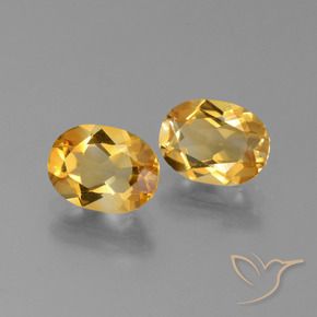 Citrino naturale dorato da 2,35 ct, taglio ovale, VVS
