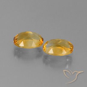Citrino naturale dorato da 2,35 ct, taglio ovale, VVS