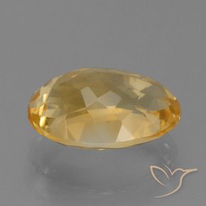 Citrino Dorato medio-scuro naturale da 7.44 ct, Ovale, VVS