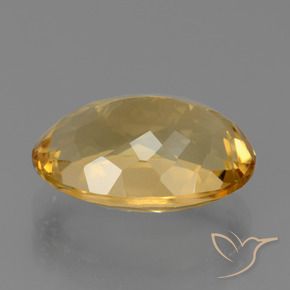Citrino Dorato medio-scuro naturale da 7.33 ct, Ovale, VVS