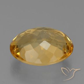 Citrino Arancio Dorato Profondo naturale da 7.11 ct, Ovale, VVS