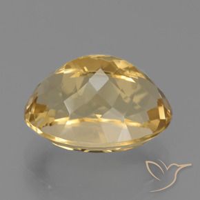 Citrino Dorato medio-scuro naturale da 7.31 ct, Ovale, VVS