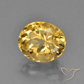 Citrino Arancio dorato naturale da 3.88 ct, Ovale, VVS-VS