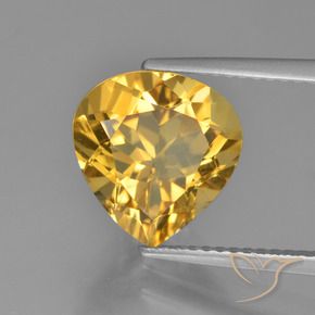 Citrino Oro profondo naturale da 3.34 ct, Forma a pera, VS