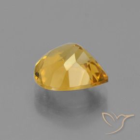 Citrino Oro profondo naturale da 3.34 ct, Forma a pera, VS