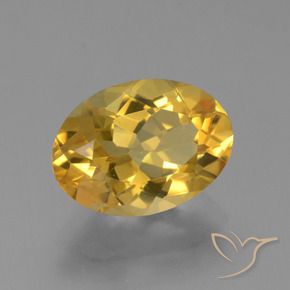 Citrino Arancio Dorato Profondo naturale da 4.25 ct, Ovale, VVS