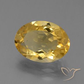 Citrino Dorato medio naturale da 4.40 ct, Ovale, VS