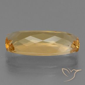 Citrino naturale dorato da 5,84 ct, taglio a cuscino, VS