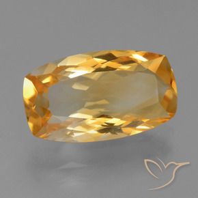 Citrino Arancio Scuro-Oro naturale da 5.63 ct, Cuscino, VVS