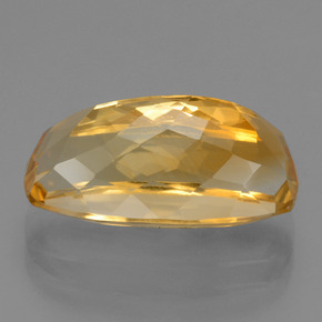 Citrino arancio dorato profondo naturale da 8,17 ct, taglio a cuscino, VVS