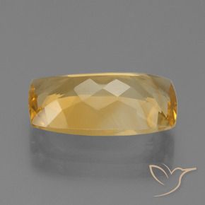 Citrino Dorato medio-scuro naturale da 5.05 ct, Cuscino, VVS