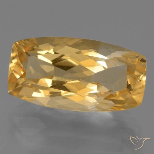 7.81ct Naturale Arancio Dorato Profondo Citrino, Cuscino, VS