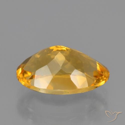 Citrino Dorato medio-scuro naturale da 3.76 ct, Ovale, VS