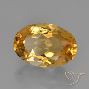 Citrino Arancio Scuro-Oro naturale da 3.62 ct, Ovale, VS