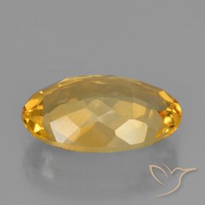 Citrino Arancio Dorato Profondo naturale da 3.11 ct, Ovale, VVS