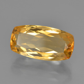 Citrino Dorato medio-scuro naturale da 3.68 ct, Taglio a cuscino, VVS