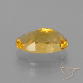 Citrino naturale dorato da 2,58 ct, taglio ovale, VVS