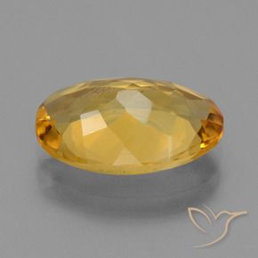 Citrino Arancio Dorato Profondo naturale da 3.36 ct, Ovale, VS