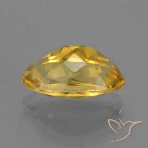 Citrino Arancio Dorato Profondo naturale da 3.34 ct, Ovale, VVS-VS