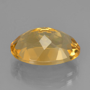 Citrino naturale dorato da 5,15 ct, taglio ovale, VVS