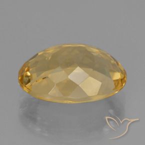 Citrino Arancio Dorato Profondo naturale da 5.23 ct, Ovale, VVS
