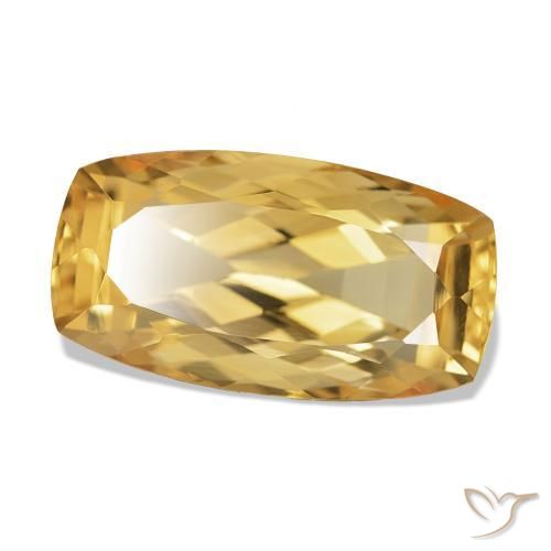 Citrino Arancio Dorato Profondo naturale da 6.65 ct, Cuscino, VVS